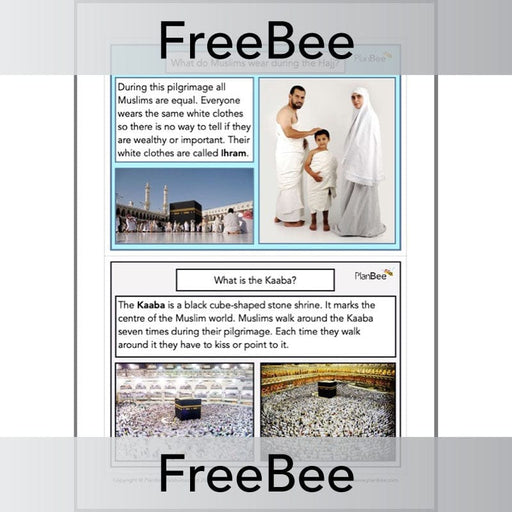 PlanBee Free Downloadable The Hajj KS2 Display Pack by PlanBee