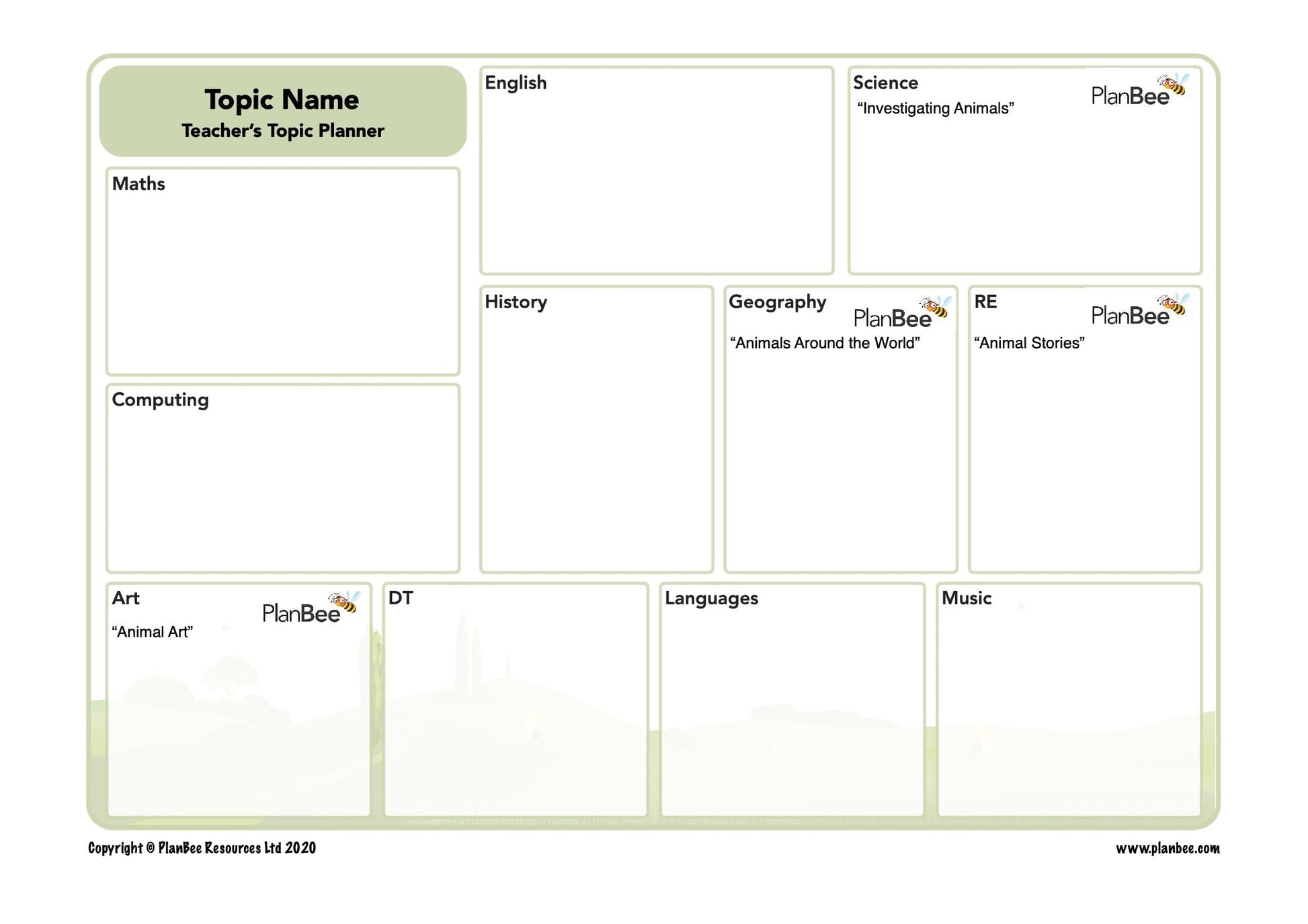 PlanBee Amazing Animals KS1 Topic Bundle by PlanBee