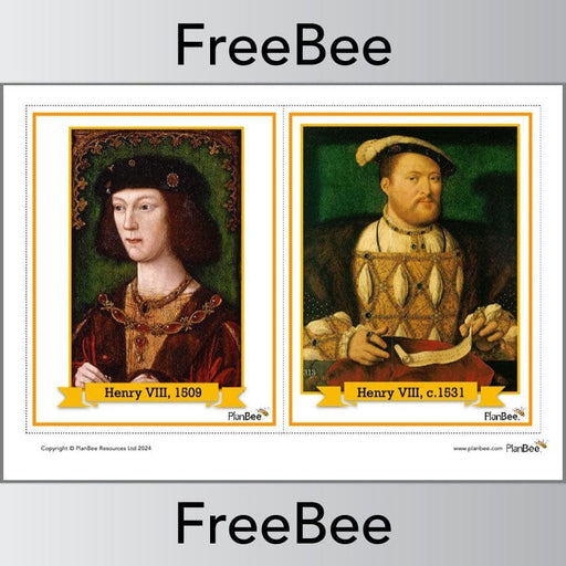 PlanBee Tudor Portrait Pack FREE PDF Resource by PlanBee