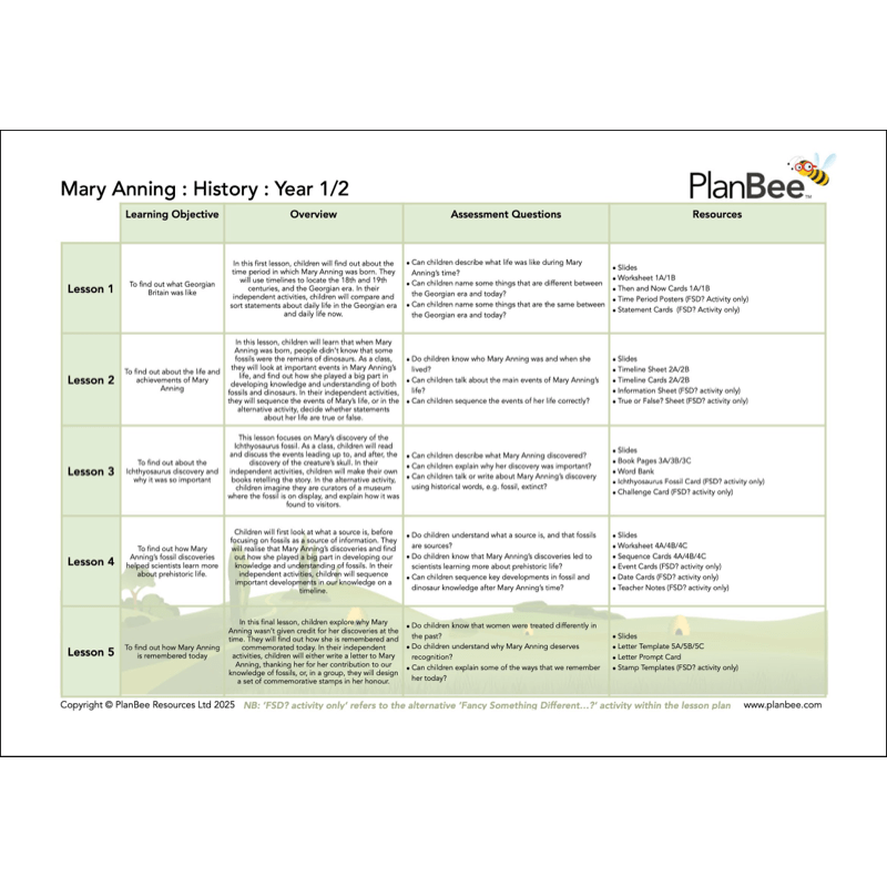 PlanBee Dinosaurs KS1 Cross-Curricular Topic Bundle