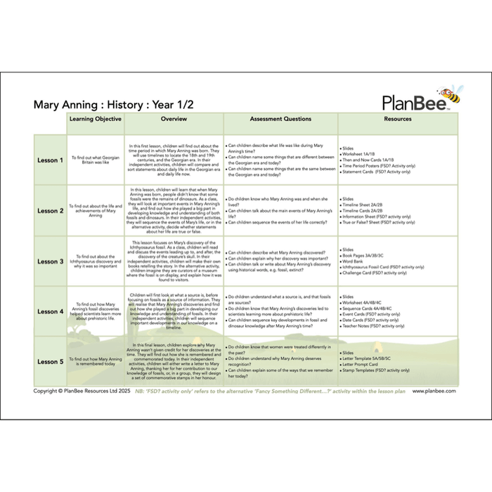 PlanBee Dinosaurs KS1 Cross-Curricular Topic Bundle