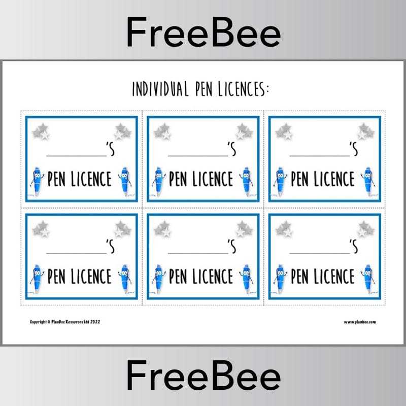 PlanBee FREE Pen Licence Certificate | PlanBee