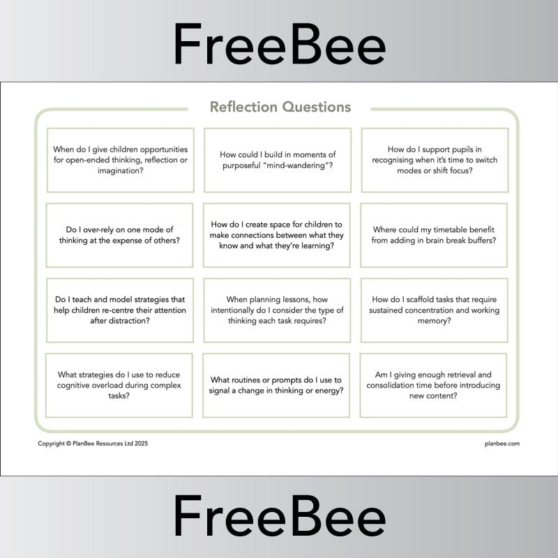 PlanBee FREE The Creative Brain Resource Pack