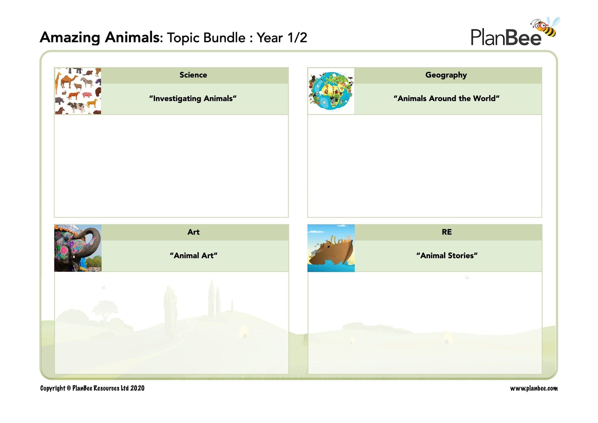 PlanBee Amazing Animals KS1 Topic Bundle by PlanBee