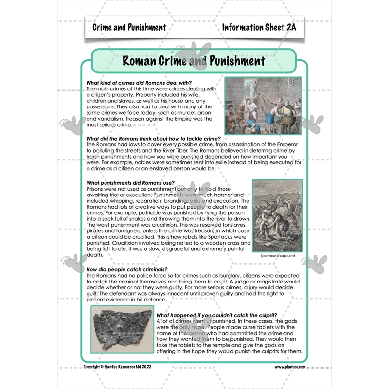 PlanBee Crime and Punishment KS2 History Lessons by PlanBee