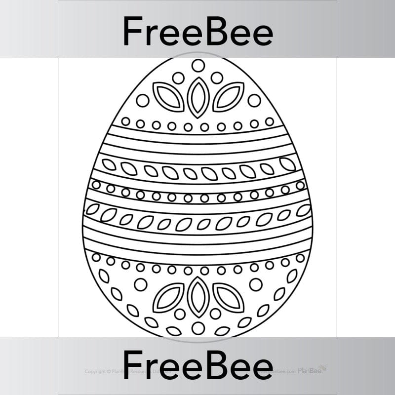 PlanBee Free Easter Colouring Pages Printable by PlanBee