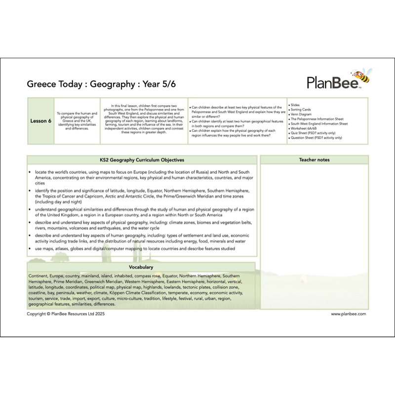 PlanBee Ancient Greece Topic Bundle KS2