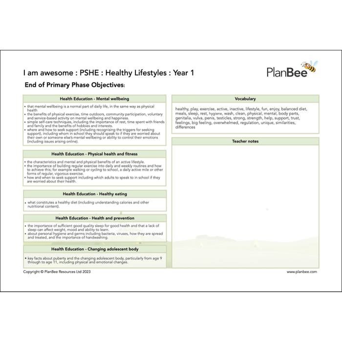 PlanBee All About Me KS1 Topic Bundle