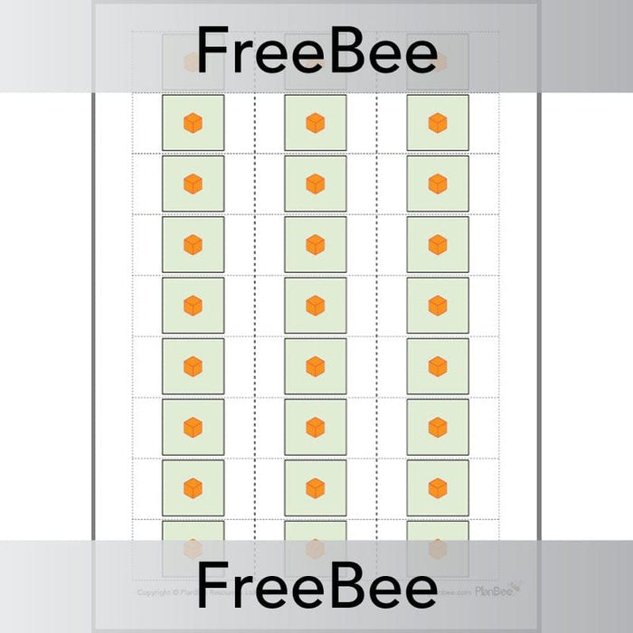 PlanBee Place Value Blocks Cards ThHTO | PlanBee FreeBees