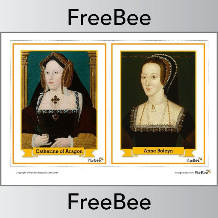 PlanBee Tudor Portrait Pack FREE PDF Resource by PlanBee