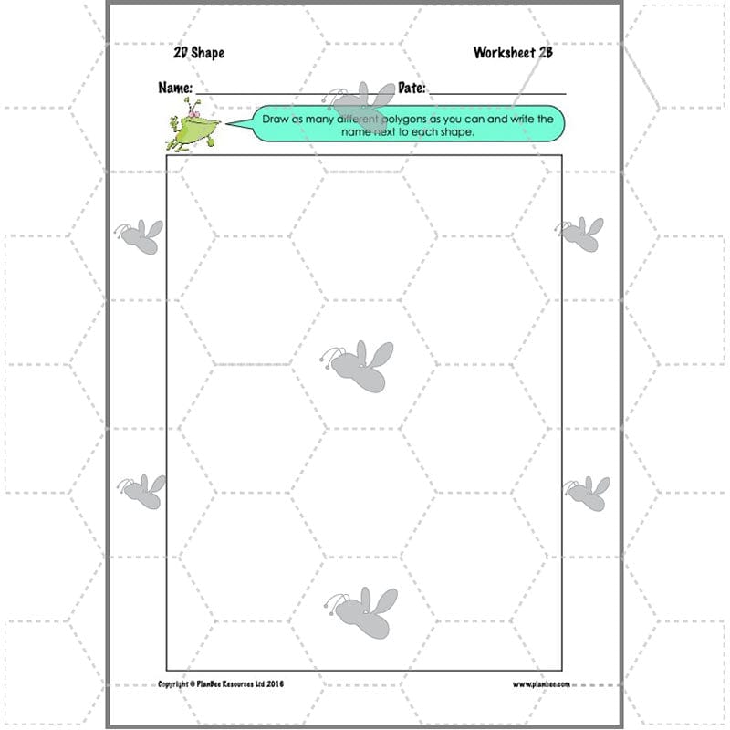 PlanBee 2D Shapes Year 3 Maths Lesson Pack by PlanBee