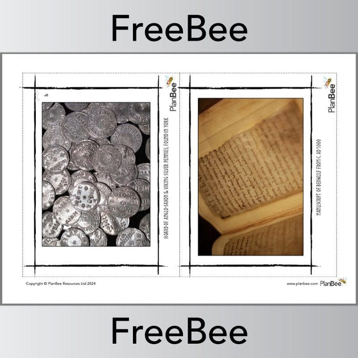 PlanBee Anglo Saxon Picture Cards FREE PDF by PlanBee