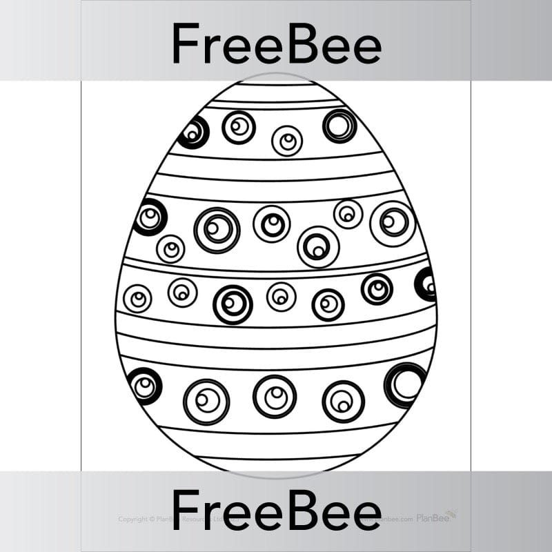 PlanBee Free Easter Colouring Pages Printable by PlanBee