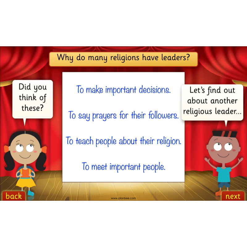 PlanBee Leaders and Teachers KS1 RE Lessons