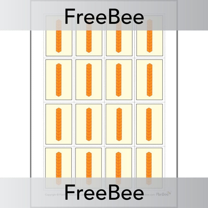 PlanBee Place Value Blocks Cards ThHTO | PlanBee FreeBees