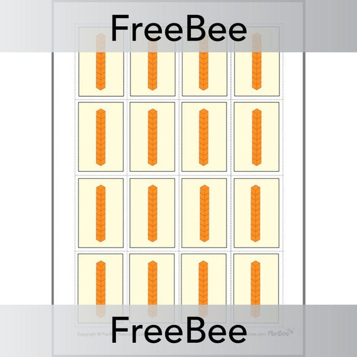 PlanBee Place Value Blocks Cards ThHTO | PlanBee FreeBees