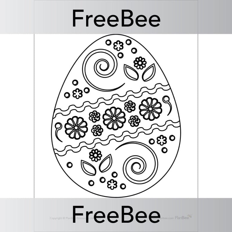 PlanBee Free Easter Colouring Pages Printable by PlanBee