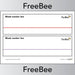 PlanBee Free Downloadable Number Lines 0 to 20 by PlanBee