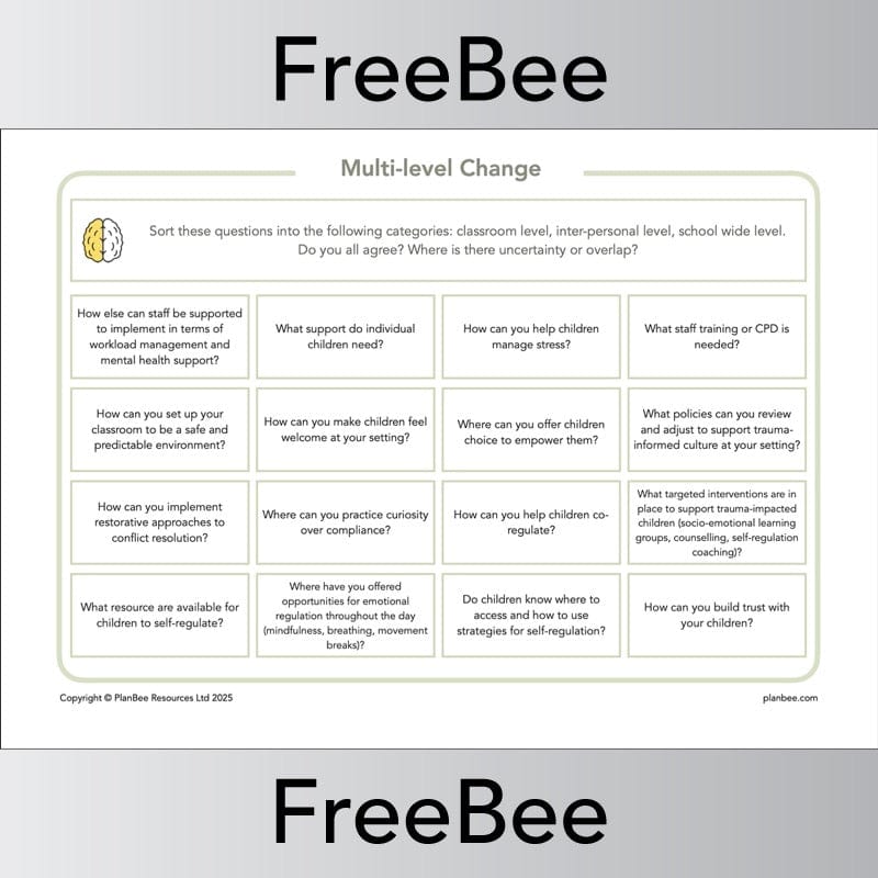 PlanBee FREE Trauma Informed Teaching Pack