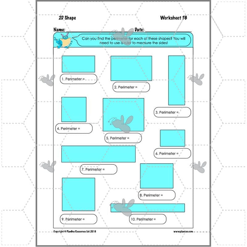PlanBee 2D Shapes Year 3 Maths Lesson Pack by PlanBee