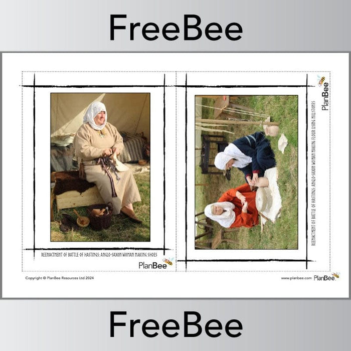 PlanBee Anglo Saxon Picture Cards FREE PDF by PlanBee