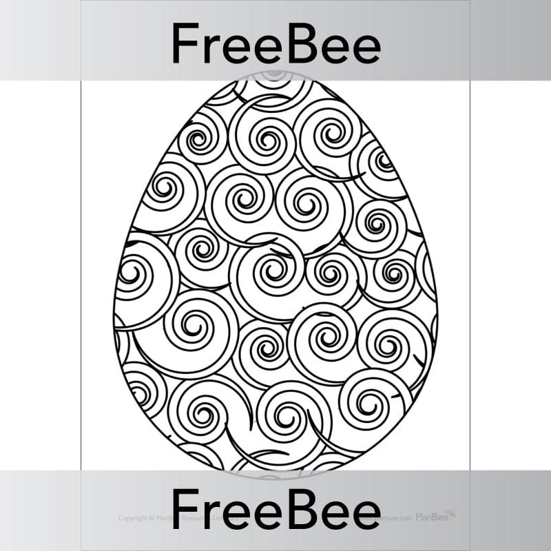 PlanBee Free Easter Colouring Pages Printable by PlanBee