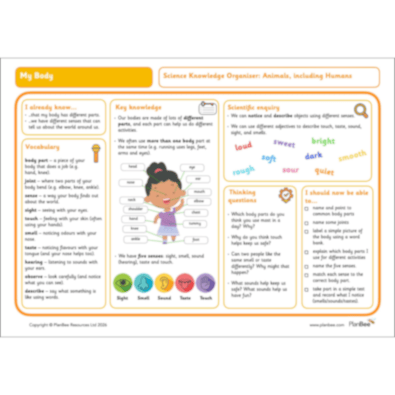 PlanBee All About Me KS1 Topic Bundle