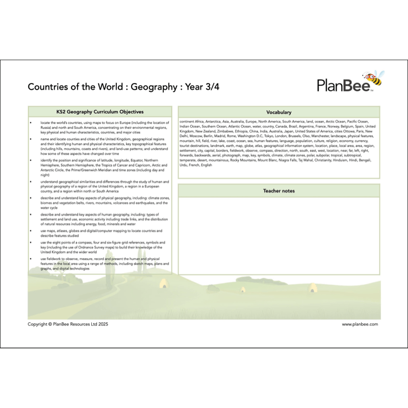 PlanBee Living in our World KS2 Topic Bundle