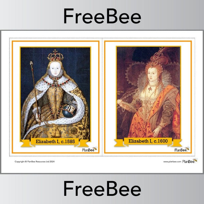 PlanBee Tudor Portrait Pack FREE PDF Resource by PlanBee