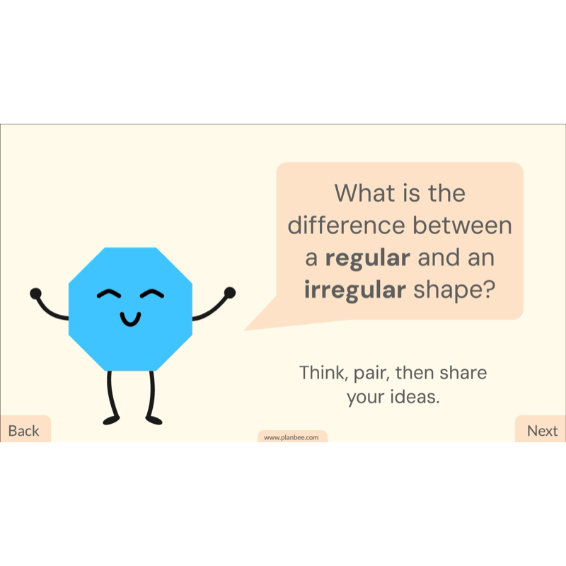 PlanBee 2D Shapes Year 3 Maths Lesson Pack by PlanBee