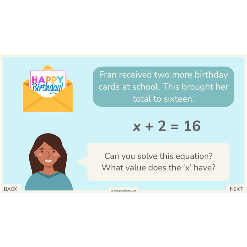 PlanBee Algebra: simple algebra lesson planning for Year 6