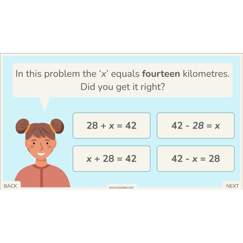 PlanBee Algebra: simple algebra lesson planning for Year 6