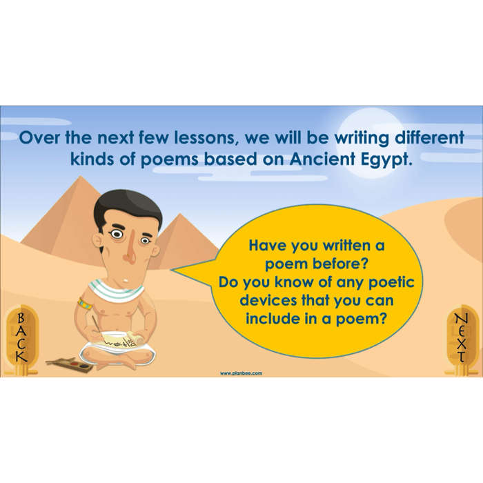 PlanBee Ancient Egyptian Poetry | KS2 English Pack