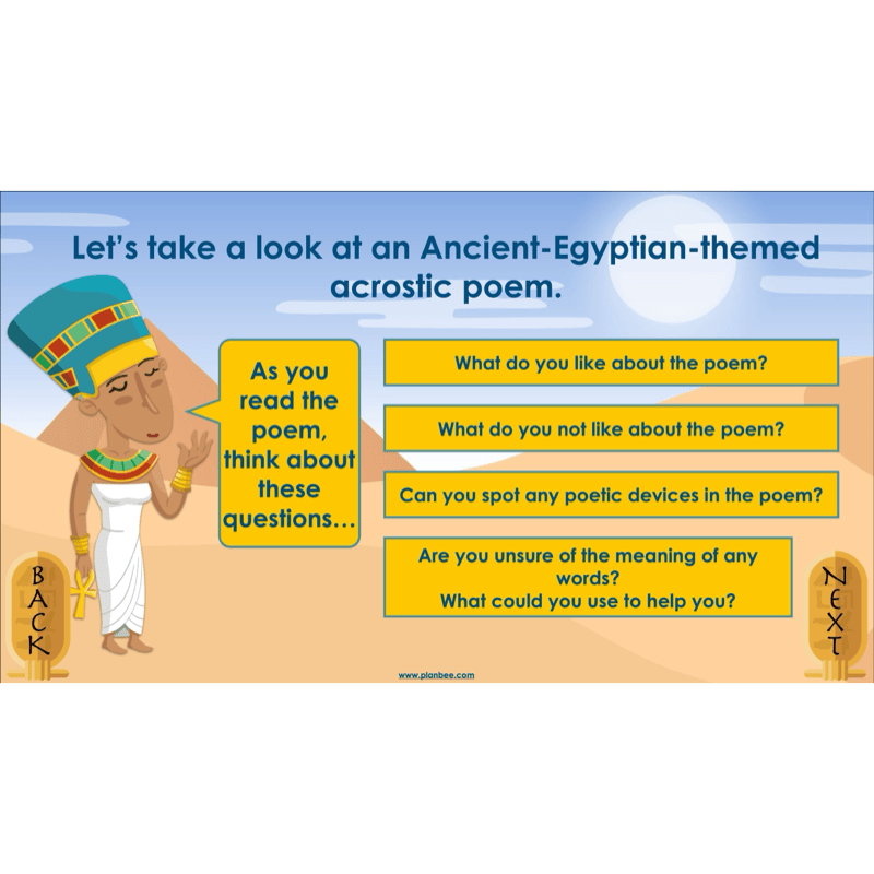 PlanBee Ancient Egyptian Poetry | KS2 English Pack
