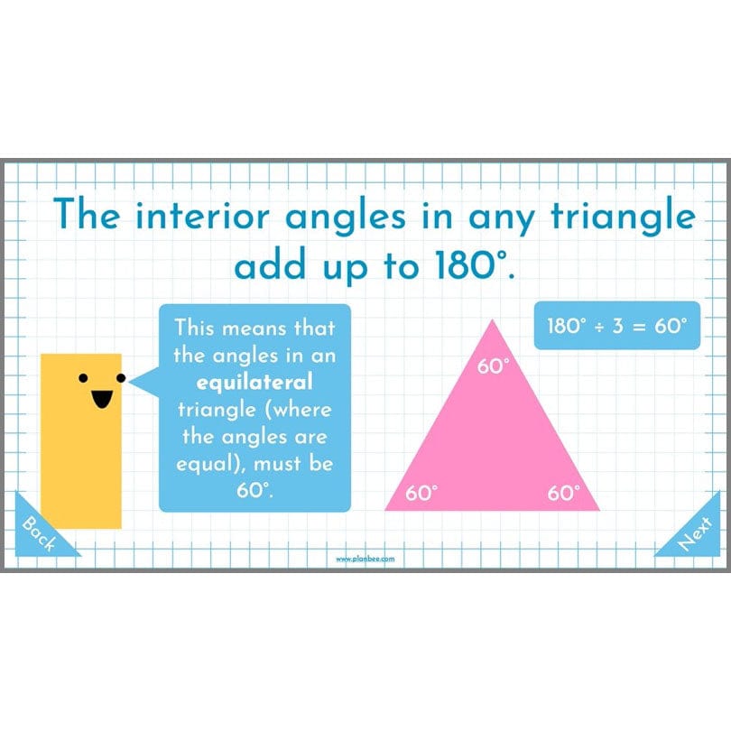 Year 5 Angles and Triangles Maths Lessons by PlanBee