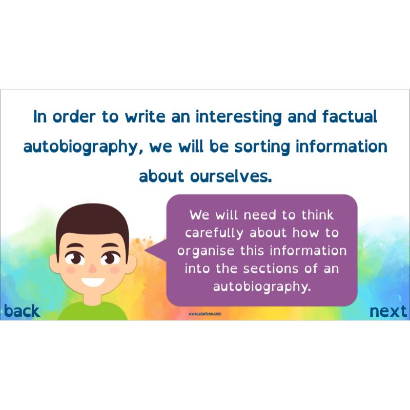 PlanBee Autobiography KS2 English Planning and Resources