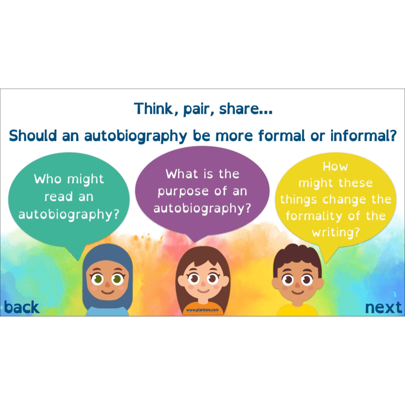 PlanBee Autobiography KS2 English Planning and Resources