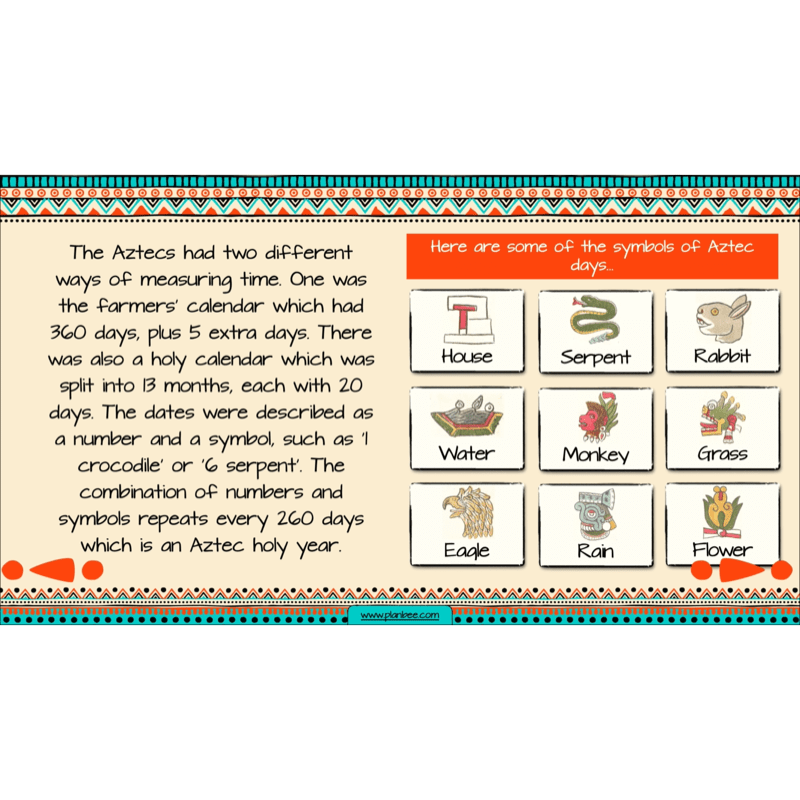PlanBee Aztecs KS2 Topic Enrichment Pack