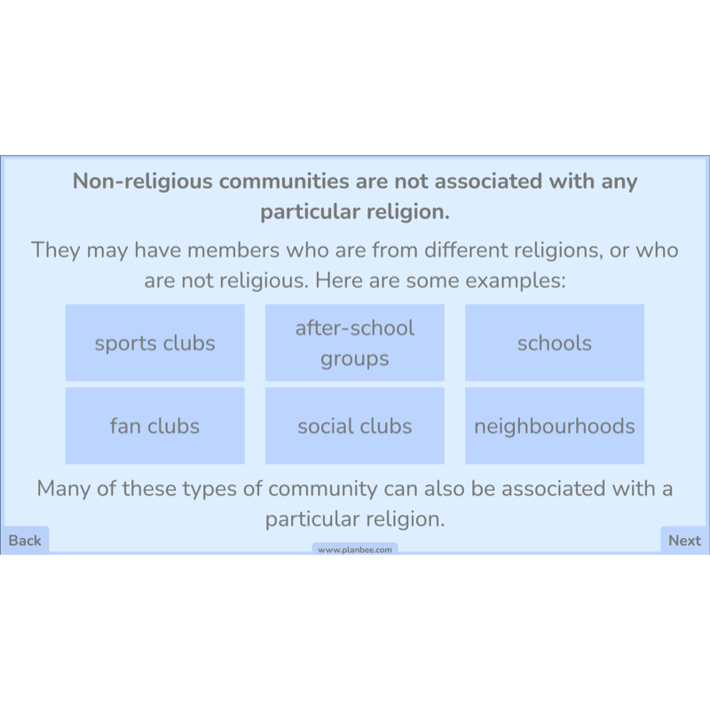 PlanBee Belief In Our Community: Complete set of KS2 RE lessons