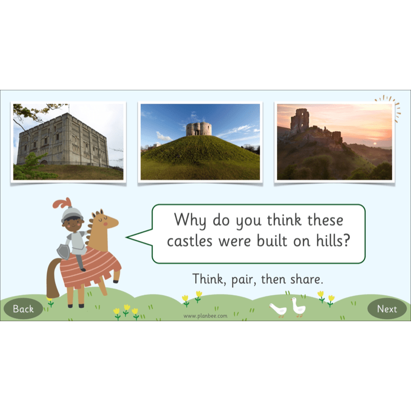 PlanBee Castles KS1 Geography Lesson Planning and Resources