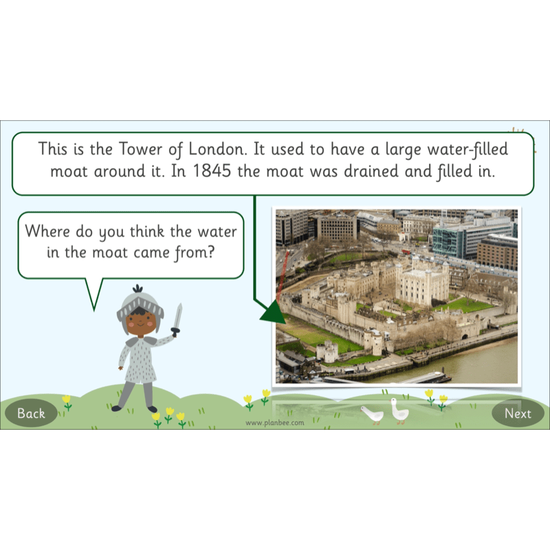 PlanBee Castles KS1 Geography Lesson Planning and Resources