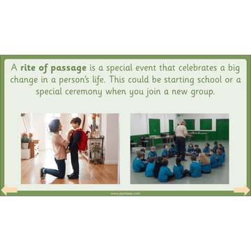 Lesson 1: What is a rite of passage?