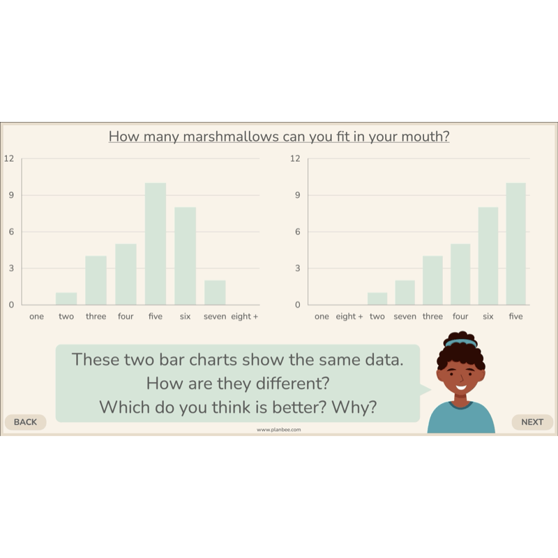 PlanBee Collecting and Sorting Data Year 3 Statistics by PlanBee
