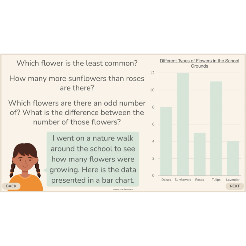 PlanBee Collecting and Sorting Data Year 3 Statistics by PlanBee