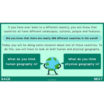 Lesson 6: Human and Physical Features