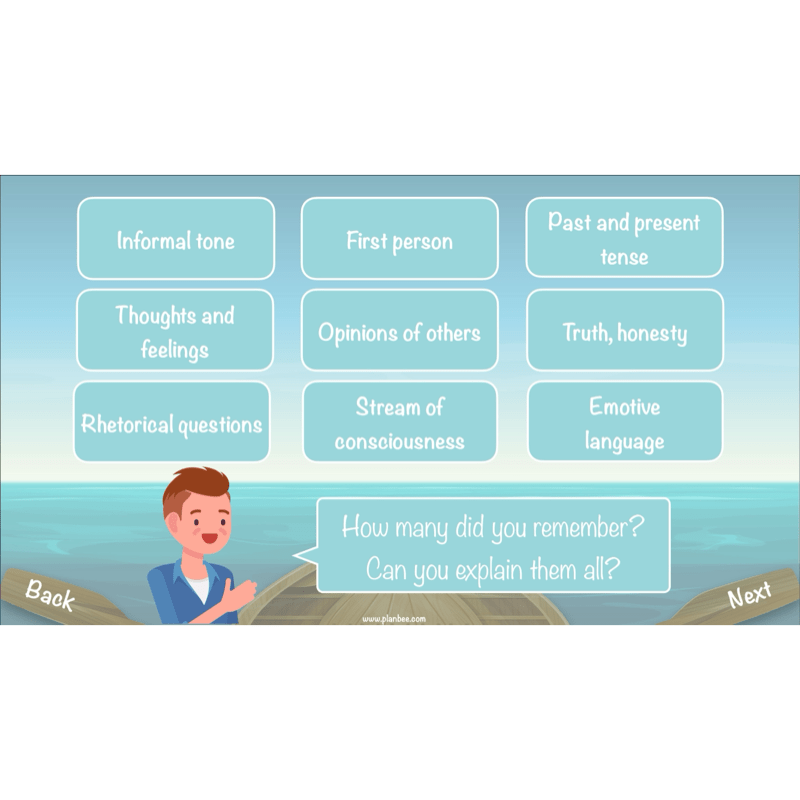PlanBee Floodland: Character Analysis KS2 | English Lesson Pack
