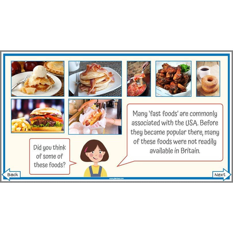PlanBee Food of the USA KS2 DT Cookery Lessons by PlanBee