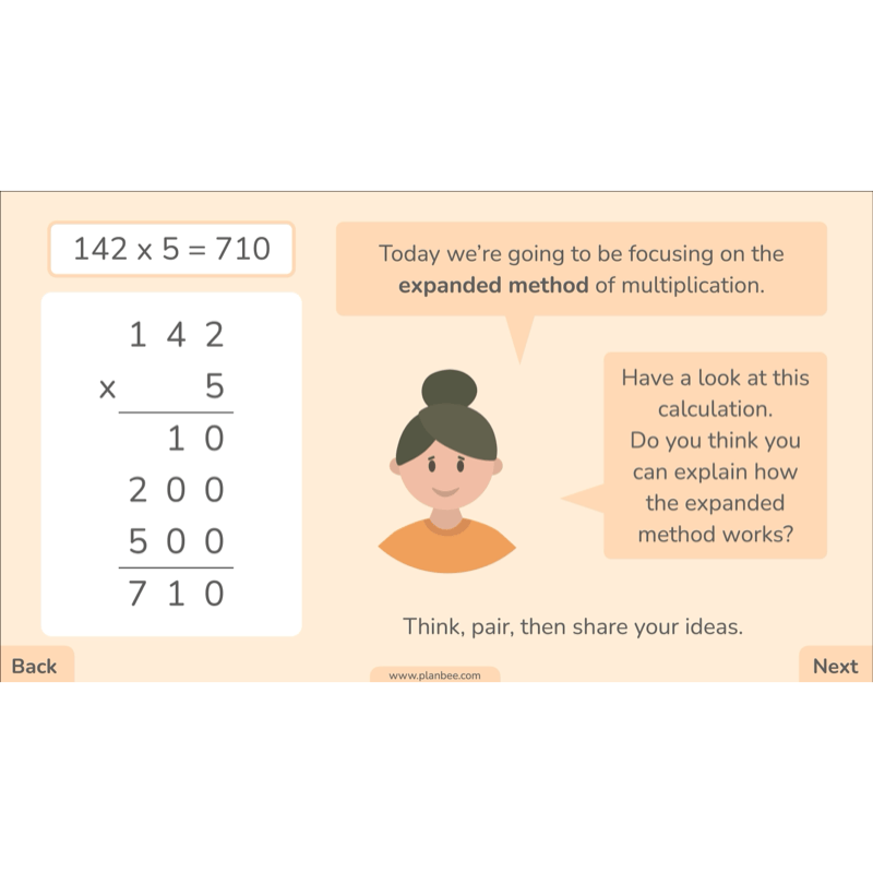 PlanBee Formal Multiplication Year 5 Maths Lessons by PlanBee