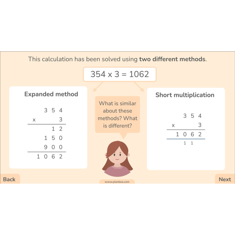 PlanBee Formal Multiplication Year 5 Maths Lessons by PlanBee