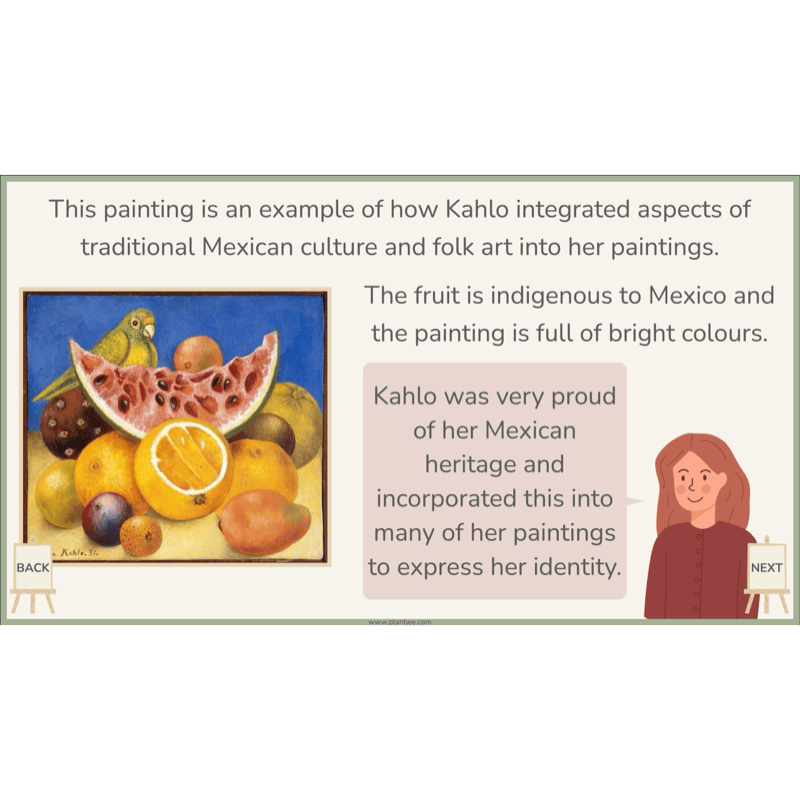PlanBee KS2 Frida Kahlo for Kids Art Lesson Pack by PlanBee